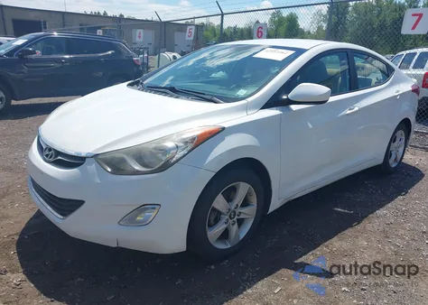 2013 Hyundai Elantra Gls из США, поврежденный, VIN 5NPDH4AEXDH272009